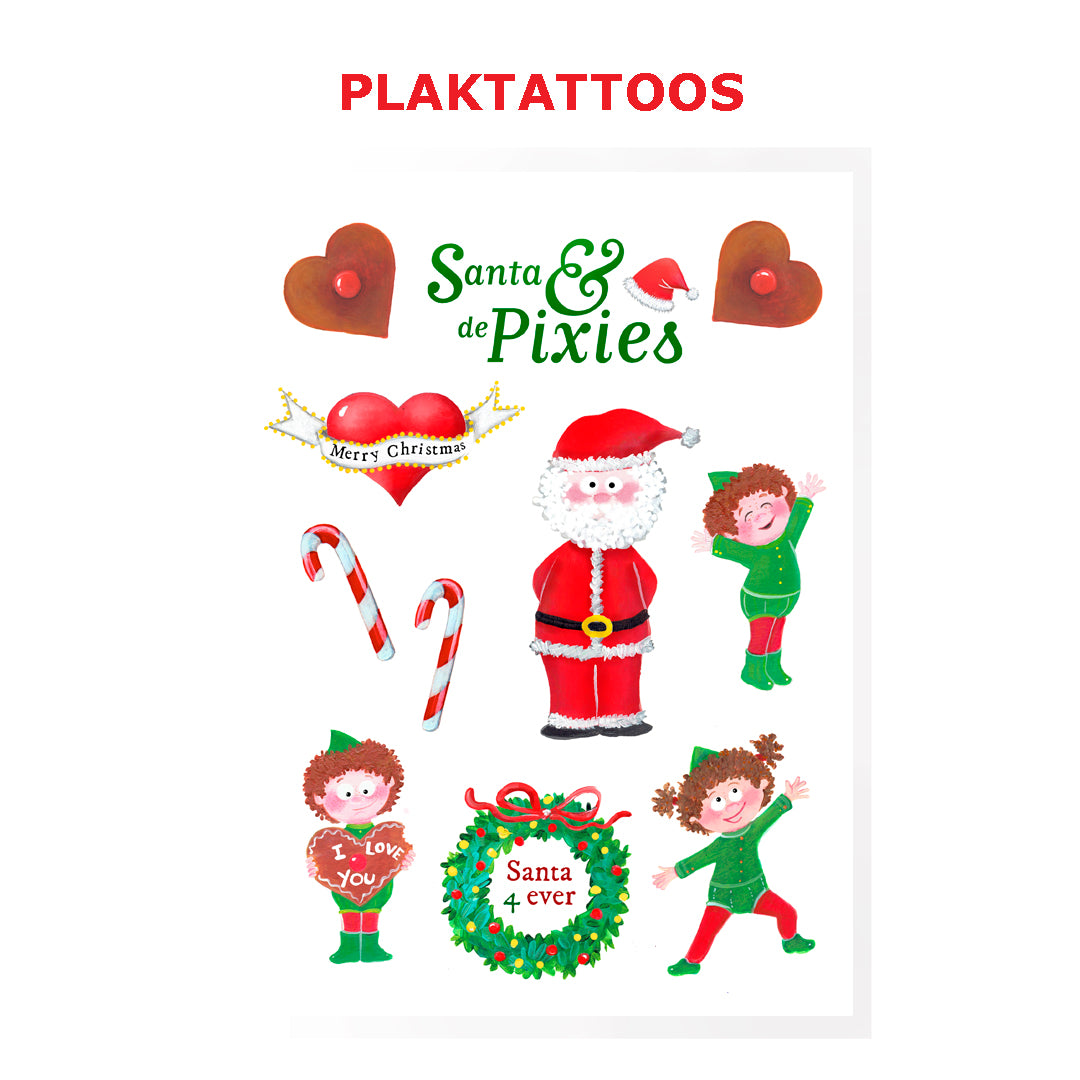 Santa en de pixies tattoos