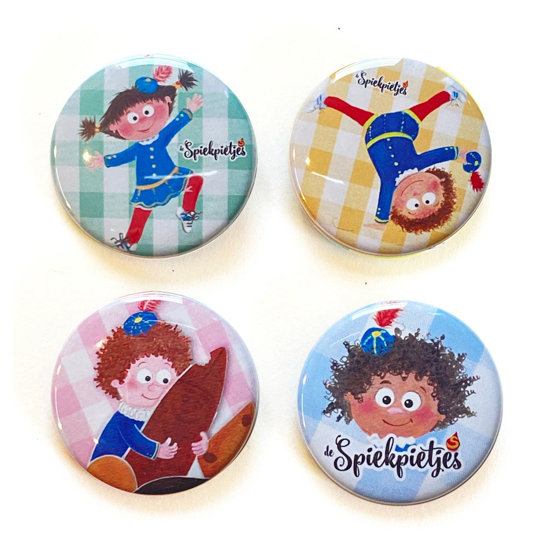 De Spiekpietjes Buttons Set 3