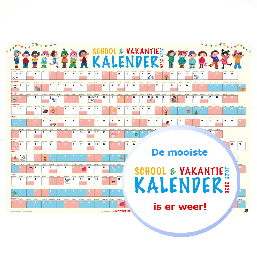 School & Vakantiekalender 10 stuks