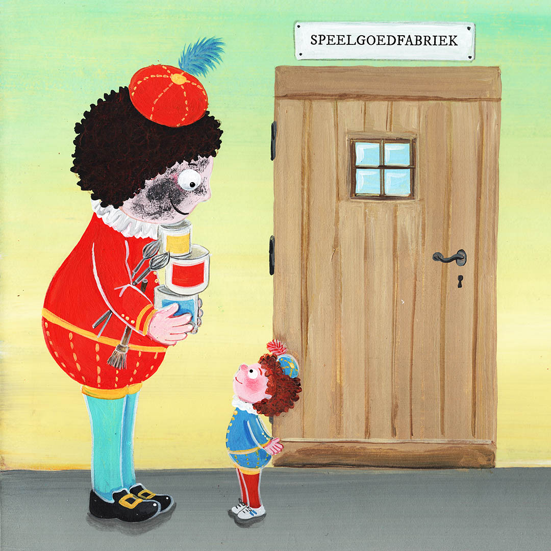 piet en spiekpiet gaan schilderen